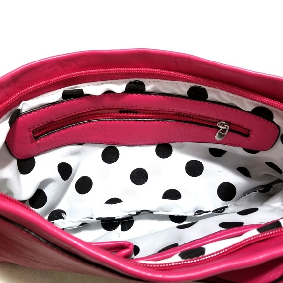 Pink Leather Flower 4 in 1 Purse - Picture 8 of 8